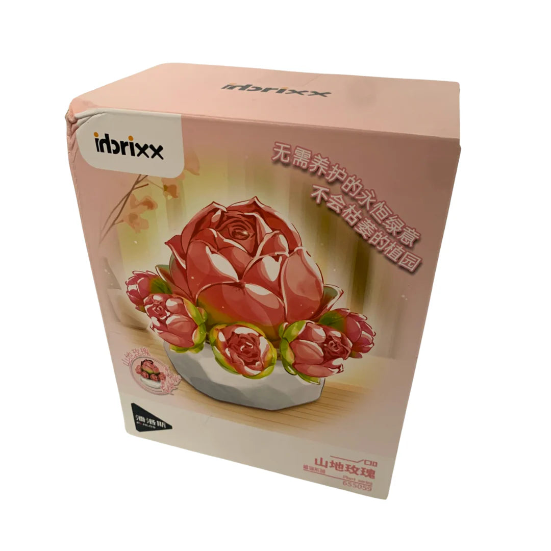 Inbrixx Botanical Series Mountain Rose Succulent (Echeveria ‘Mountain Rose’) Brick Set