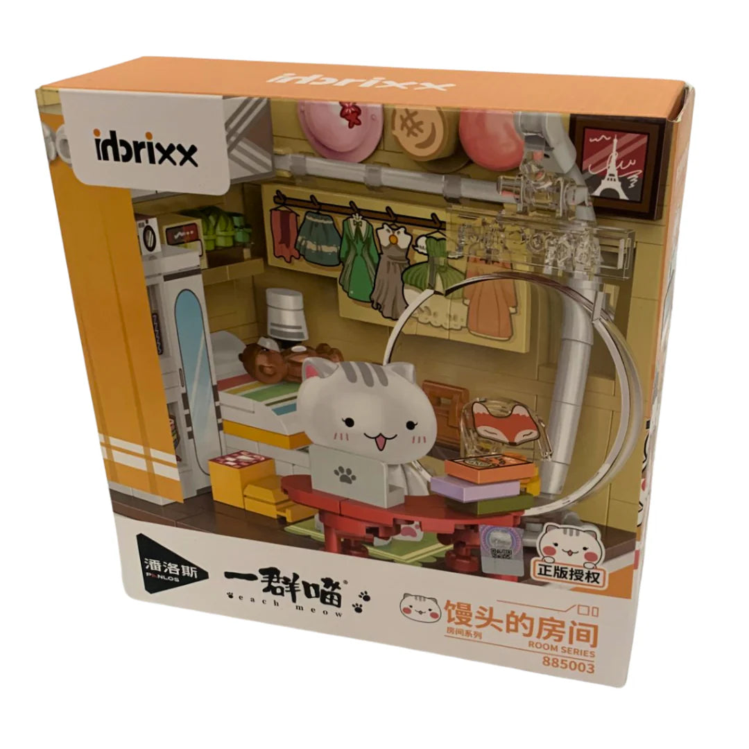Inbrixx Steamed Bun's Room Cat Room Display Brick Set