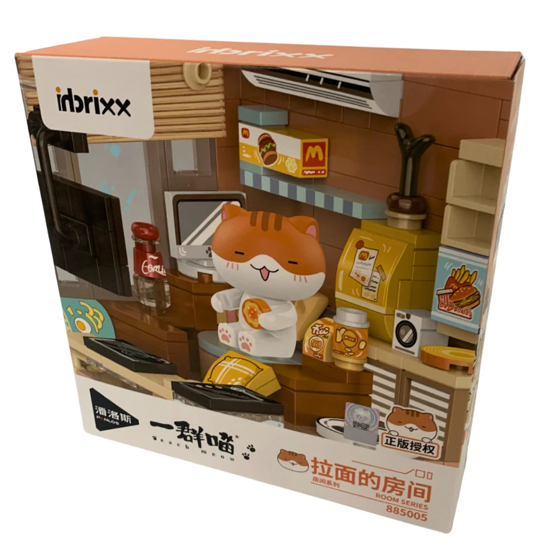 Inbrixx Ramen's Room Cat Room Display Brick Set