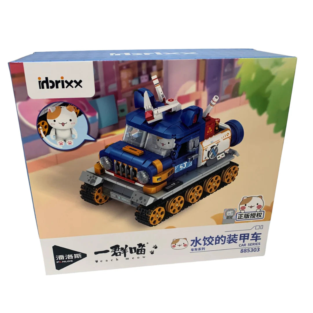Inbrixx Dumpling’s Armored Car Cat Display Brick Set
