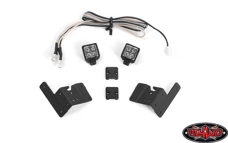 RC4WD Pillar Lights w/ LED Light Kit for Axial 1/10 SCX10 III Jeep (Gladiator/Wrangler)