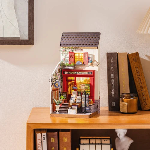 Rolife Vienna Bookstore DIY Miniature House