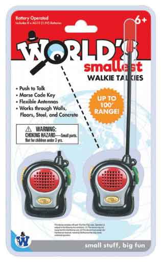 Playmaster World's Tiniest Walkie Talkies