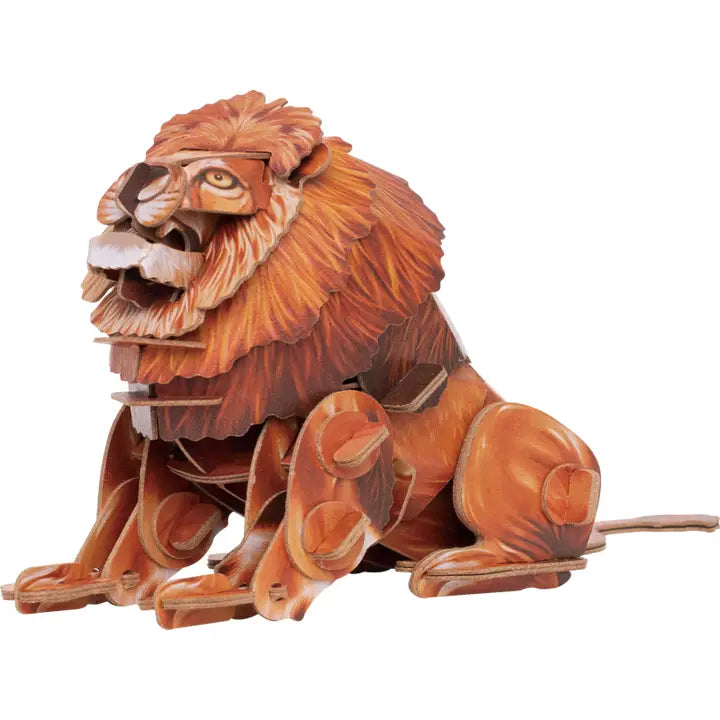 MakeBug Voices of Nature Lion 3D Kraft Paper Puzzle