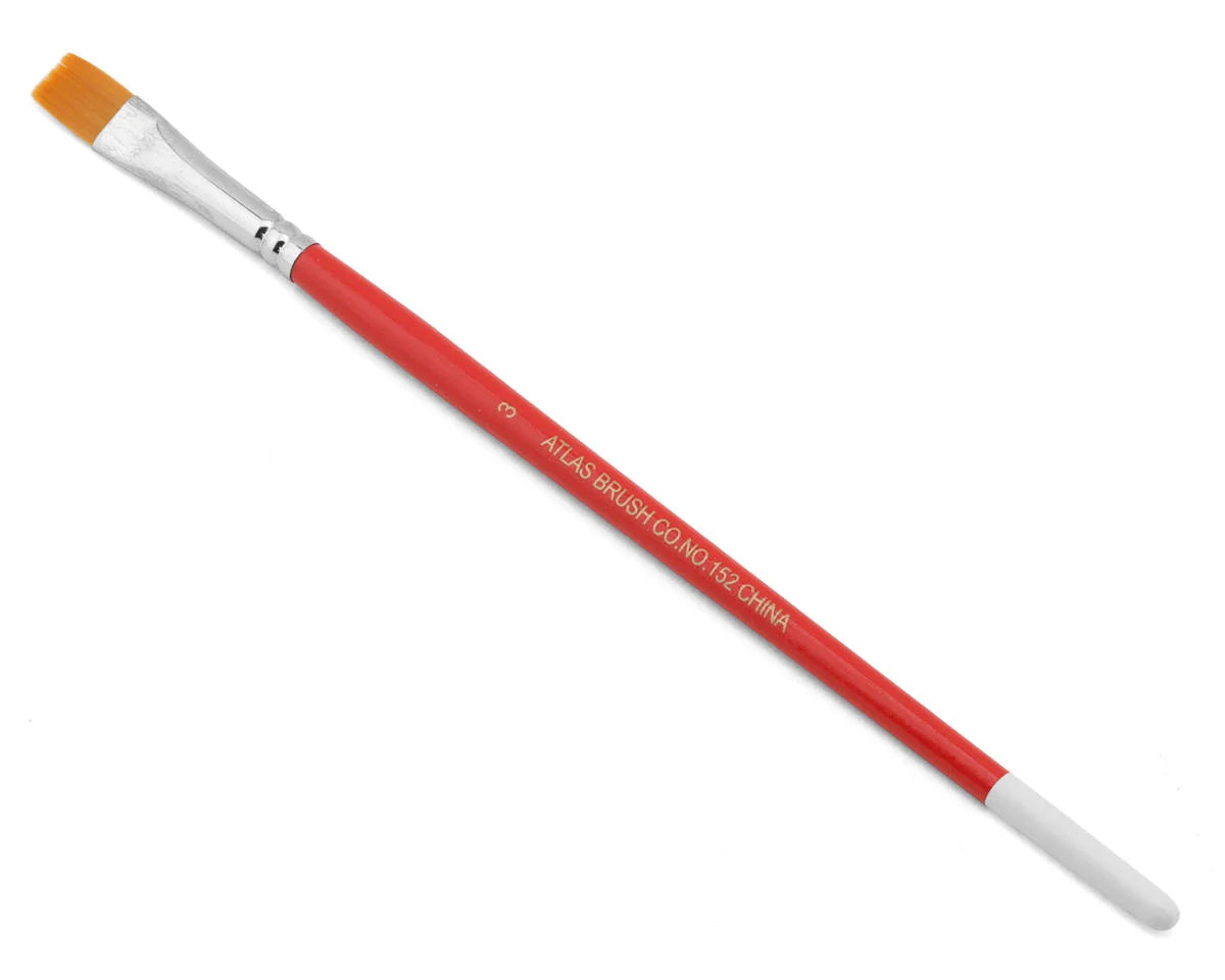 Atlas Brush Golden Taklon Flat Paint Brush (3)