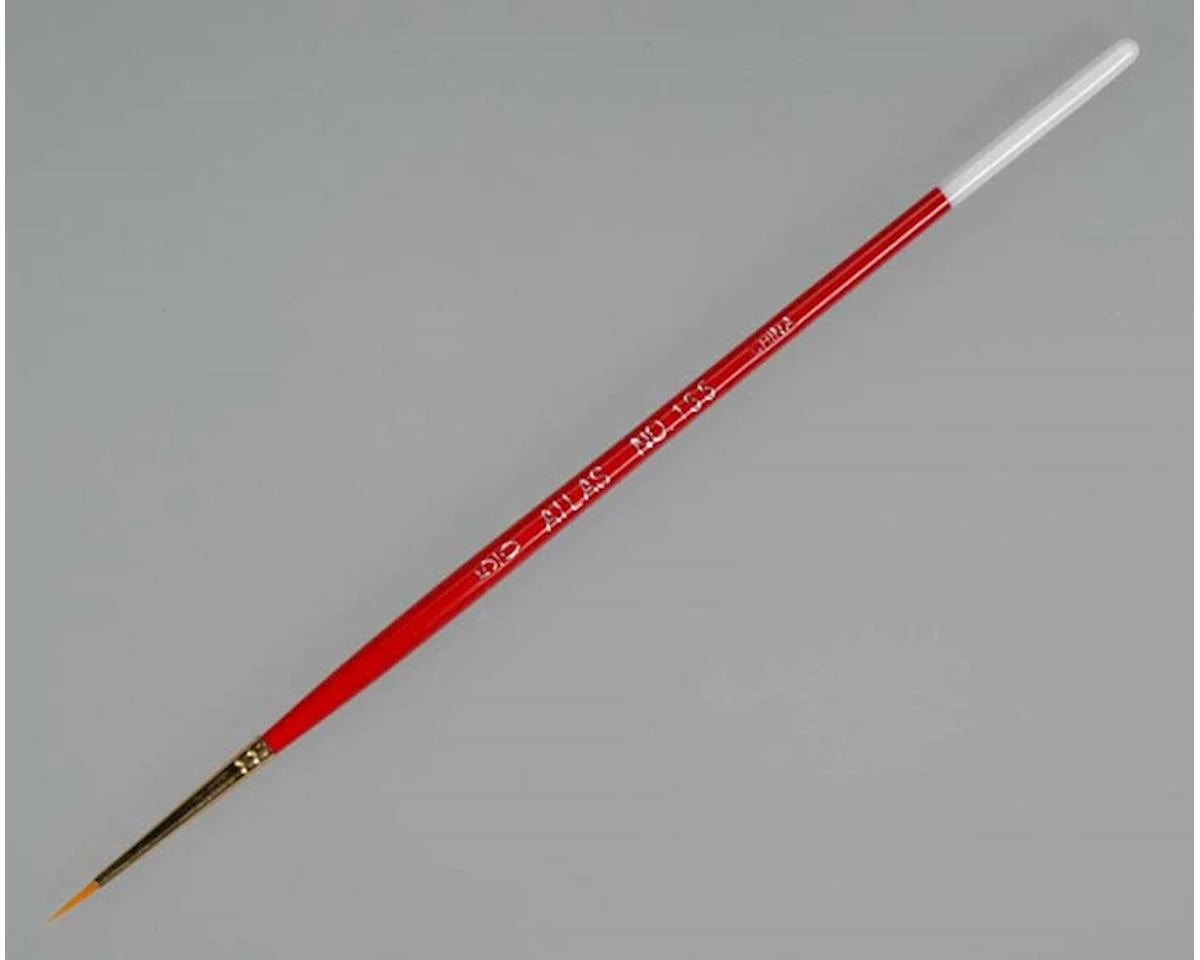 Atlas Brush Golden Taklon Round Paint Brush (5/0)