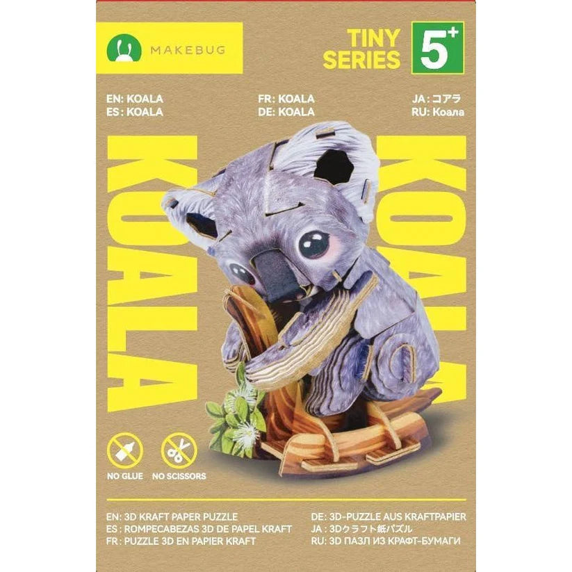 MakeBug Tiny Series Koala 3D Kraft Paper Puzzle