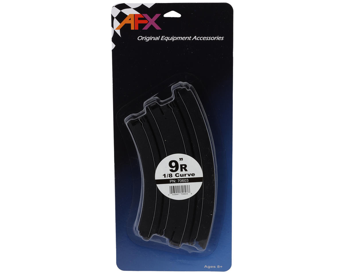 AFX Curved 9" Slot Car Track expansion Pieces (2)