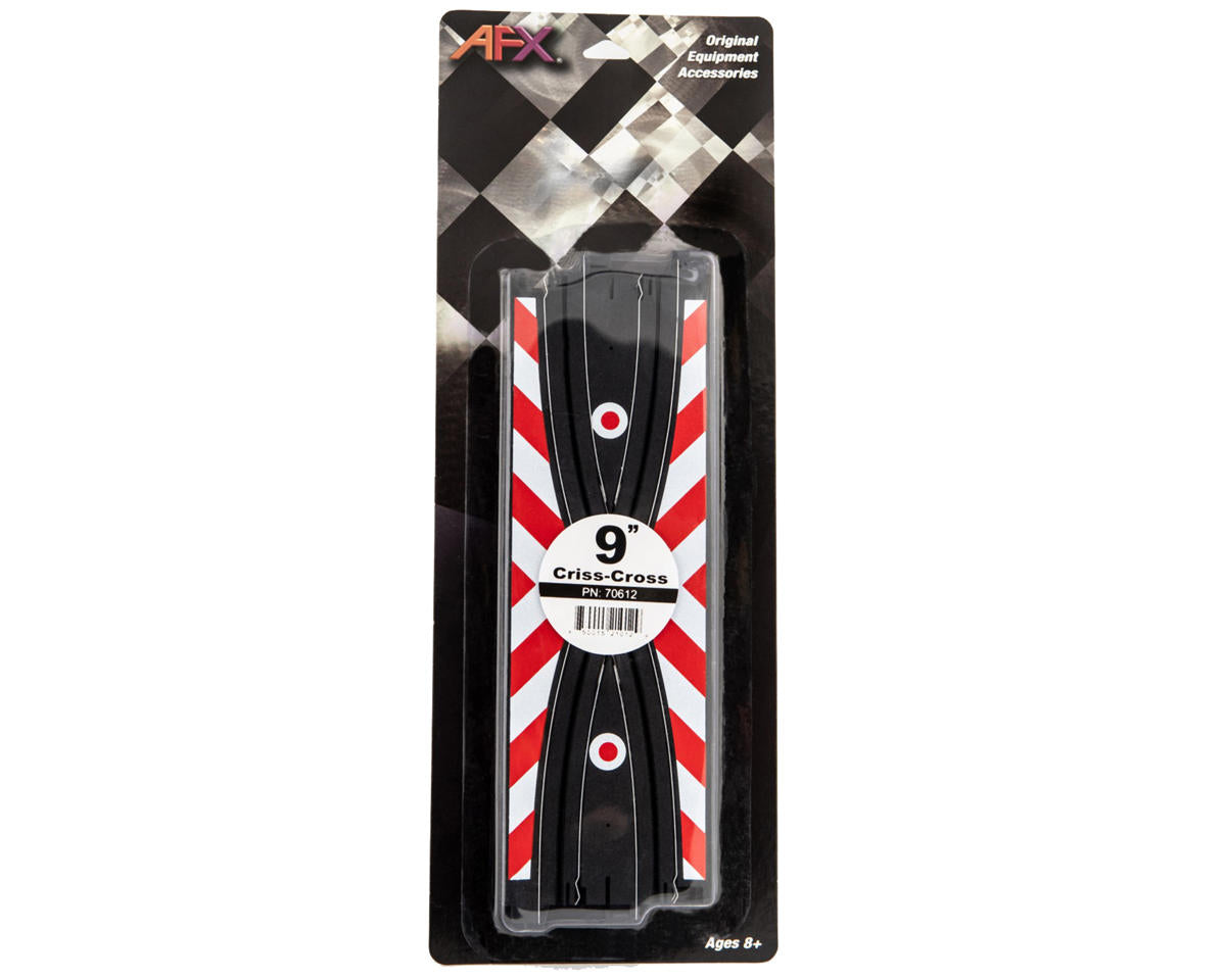 Pista, entrecruzada, par de 9"