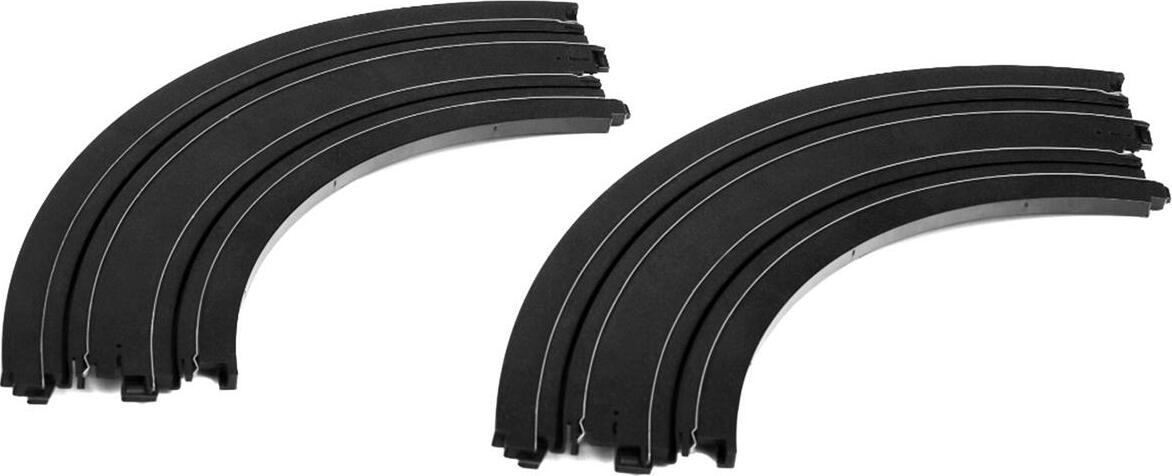 AFX 90° Curved Slot Car Track expansion Pieces (2)