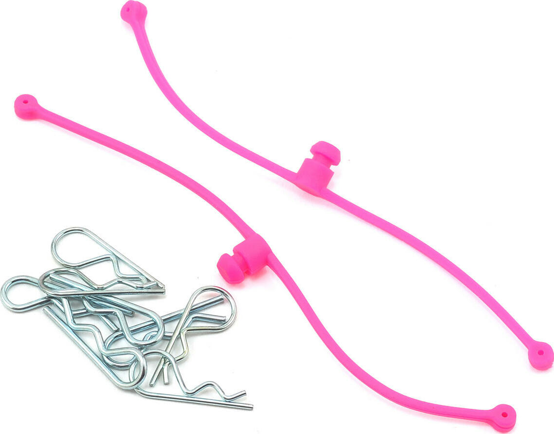 DuBro Body Klip Retainers with Body Clips (Pink)