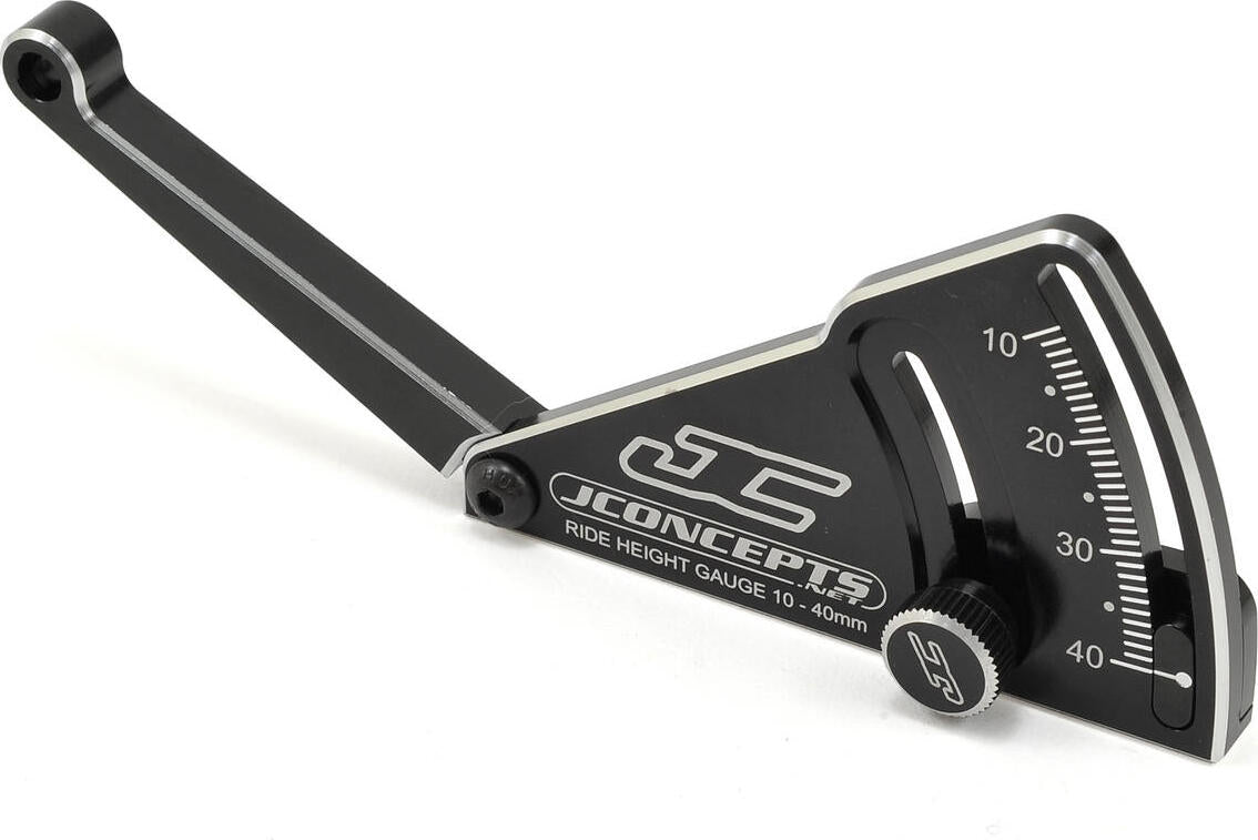 JConcepts Aluminum Ride Height Gauge (10-40mm) (Black)