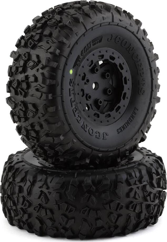 JConcepts Traxxas UDR Pre-Mounted Landmines Tires w/Tremor Wheels (Black) (2) (Yellow)