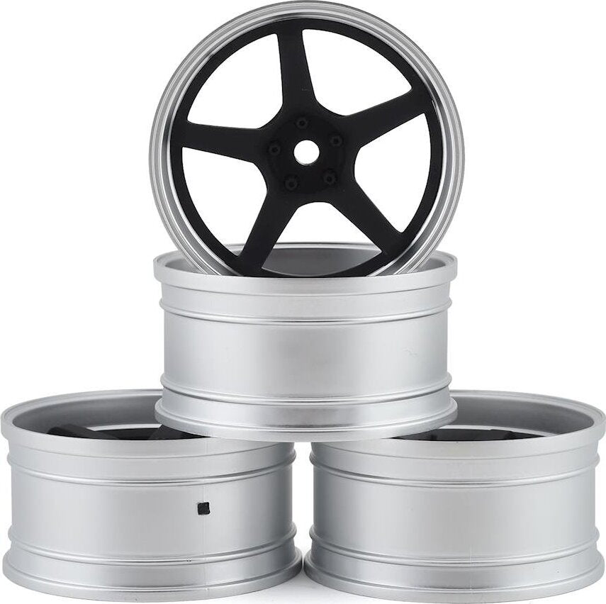 MST GT Wheel Set (Matte Silver/Black) (4)