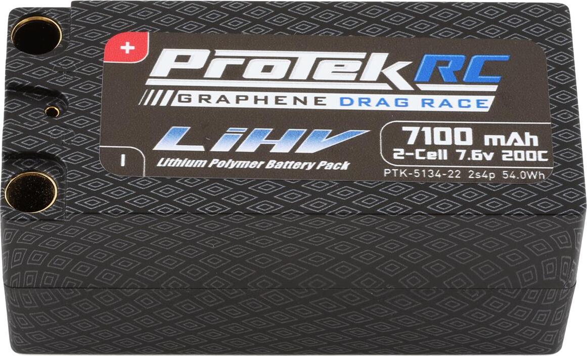 ProTek RC 2S 200C 2s4p Si-Graphene Drag Race Shorty LiPo Battery (7.6V/7100mAh)