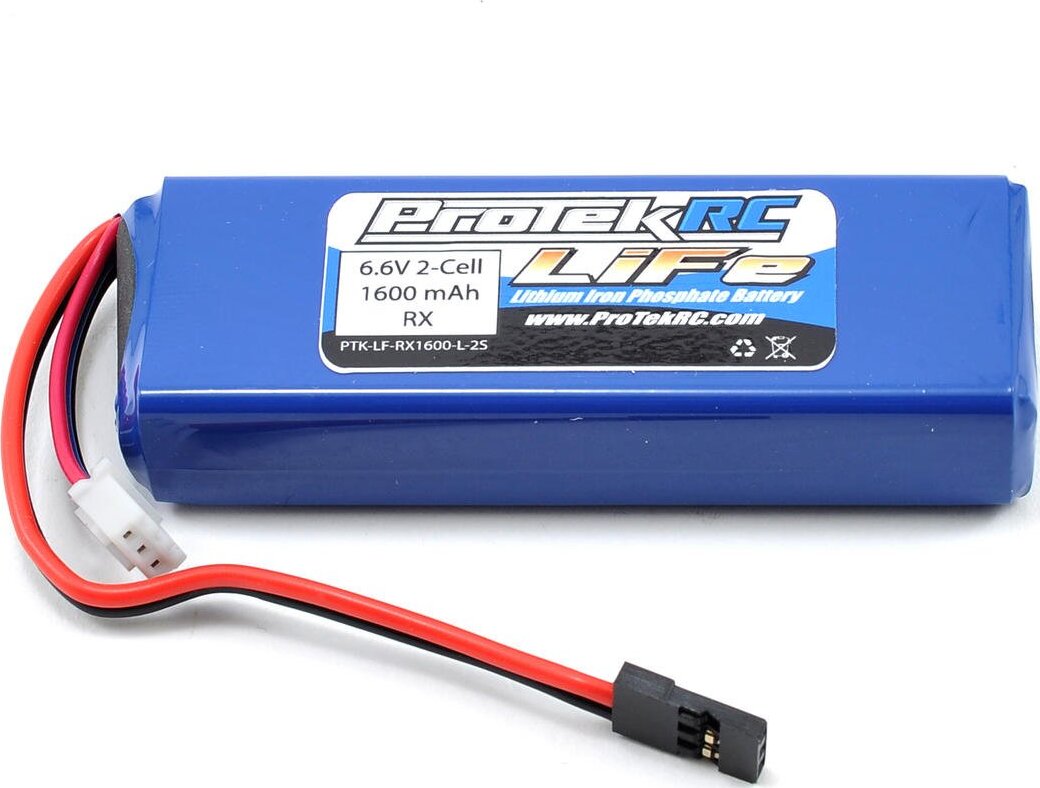 ProTek RC LiFe Mugen/AE/8ight-X Receiver Battery Pack (6.6V/1600mAh)