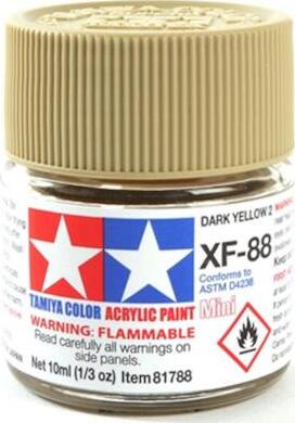 Tamiya Flat XF-88 Dark Yellow 2 Acrylic Paint (10ml)