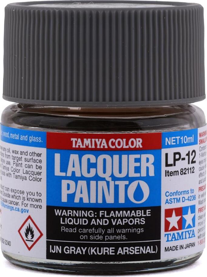 Tamiya LP-12 IJN Kure Arsenal Grey Lacquer Paint (10ml)