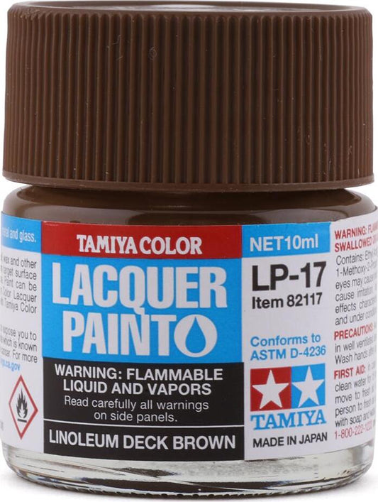 Tamiya LP-17 Linoleum Deck Brown Lacquer Paint (10ml)