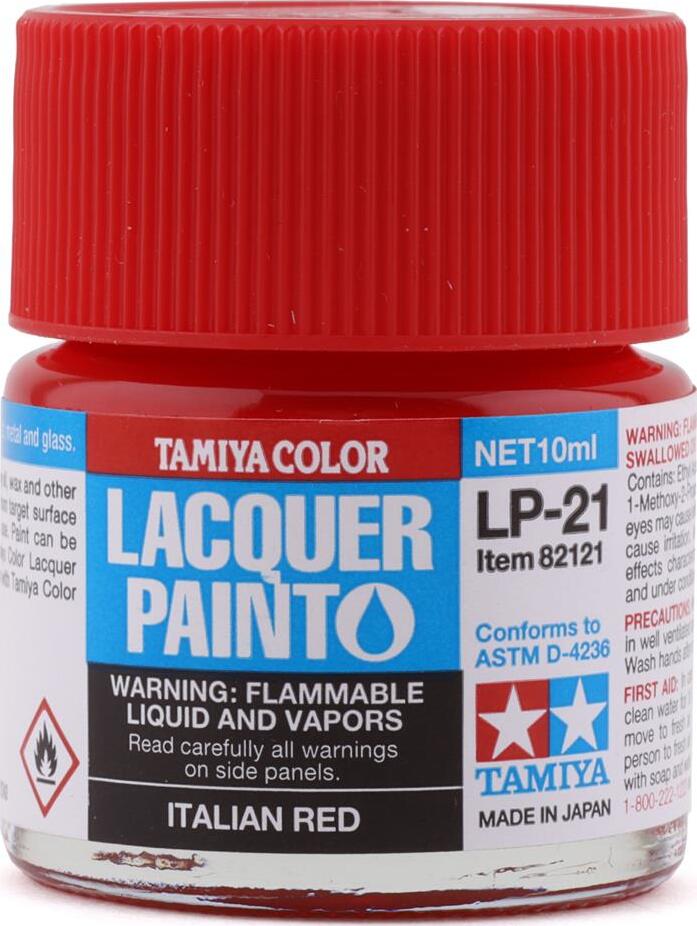 Tamiya LP-21 Italian Red Lacquer Paint (10ml)