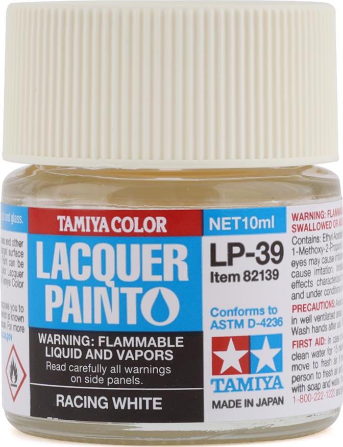 Tamiya LP-39 Racing White Lacquer Paint (10ml)