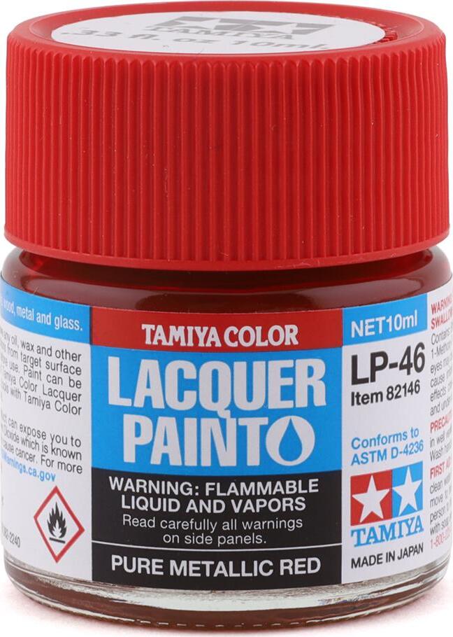 Tamiya LP-46 Pure Metallic Red Lacquer Paint (10ml)