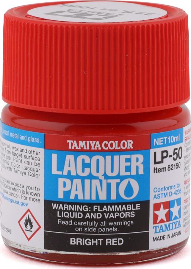 Tamiya LP-50 Bright Red Lacquer Paint (10ml)