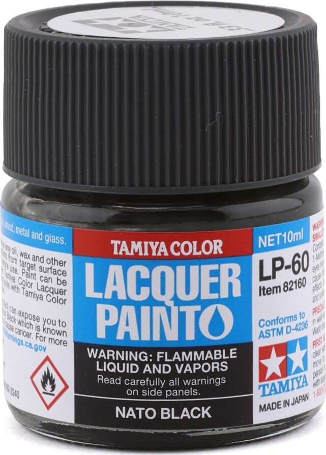 Tamiya LP-60 NATO Black Lacquer Paint (10ml)