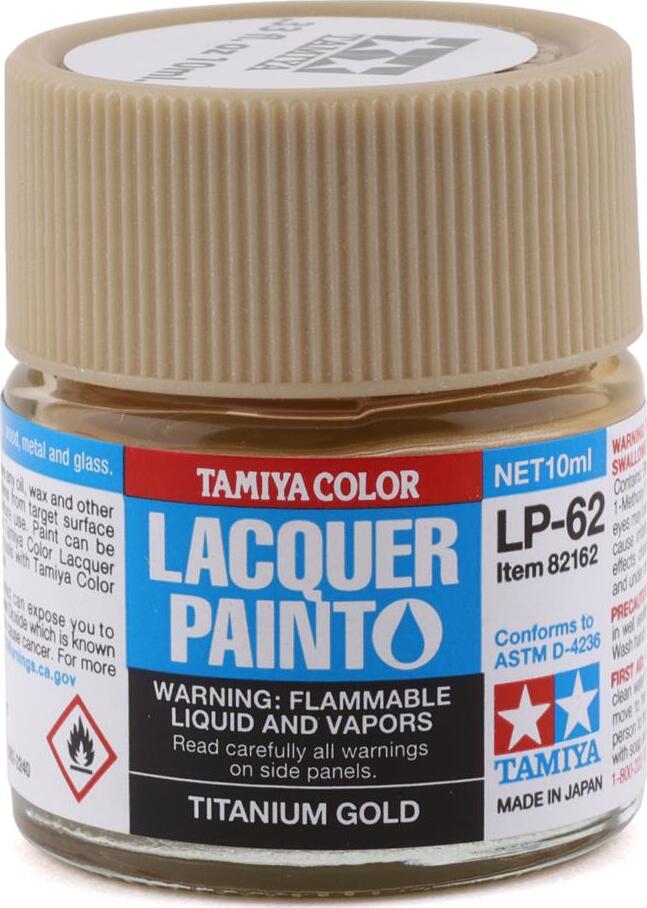 Tamiya LP-62 Titanium Gold Lacquer Paint (10ml)