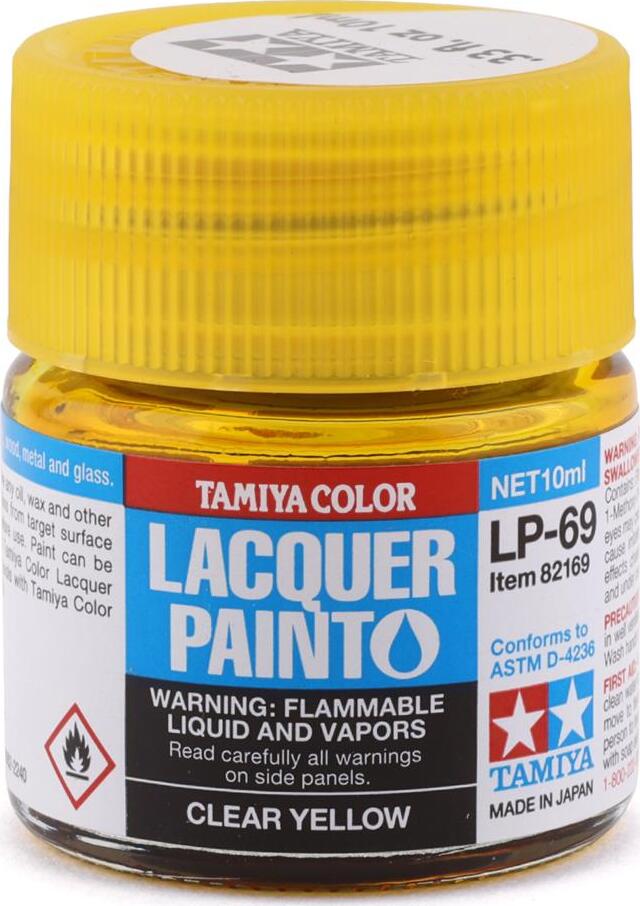 Tamiya LP-69 Clear Yellow Lacquer Paint (10ml)