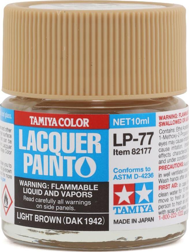 Tamiya LP-77 Light Brown DAK 1942 Lacquer Paint (10ml)