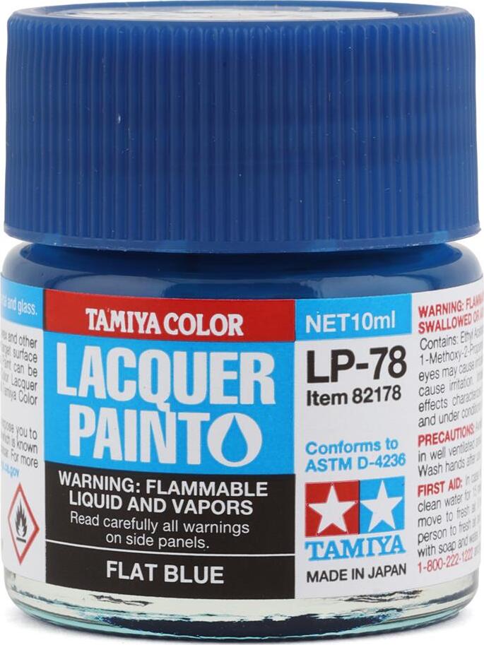 Tamiya LP-78 Flat Blue Lacquer Paint (10ml)