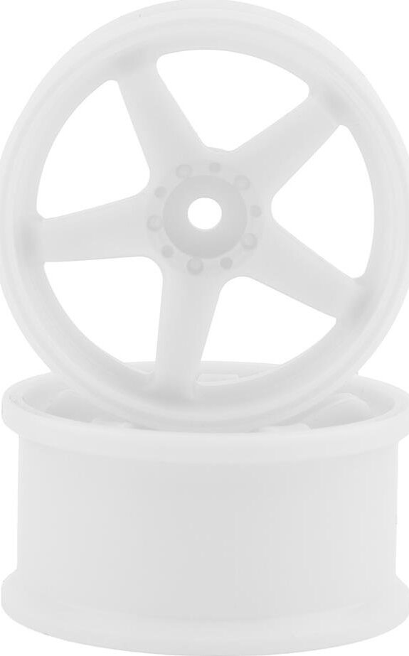 Topline N Model V3 Super High Traction Drift Wheels (White) (2) (5mm Offset)