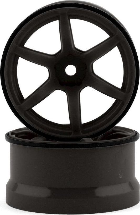 Yokomo 12mm Hex Racing Performer High Traction RWD Drift Wheels (Titanium) (2)