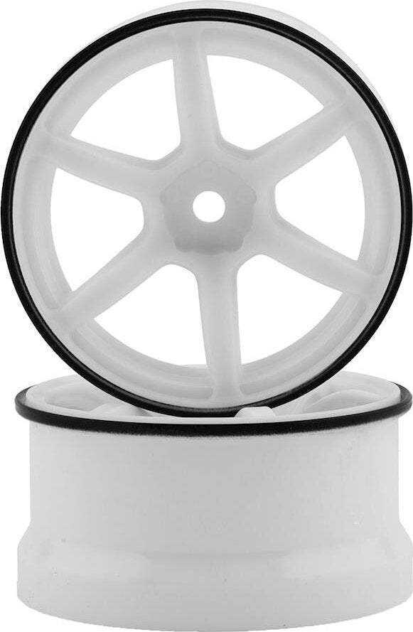 Yokomo 12mm Hex Racing Performer High Traction RWD Drift Wheels (White) (2)