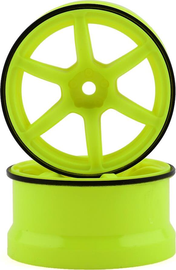 Yokomo 12mm Hex Racing Performer High Traction RWD Drift Wheels (Yellow) (2)