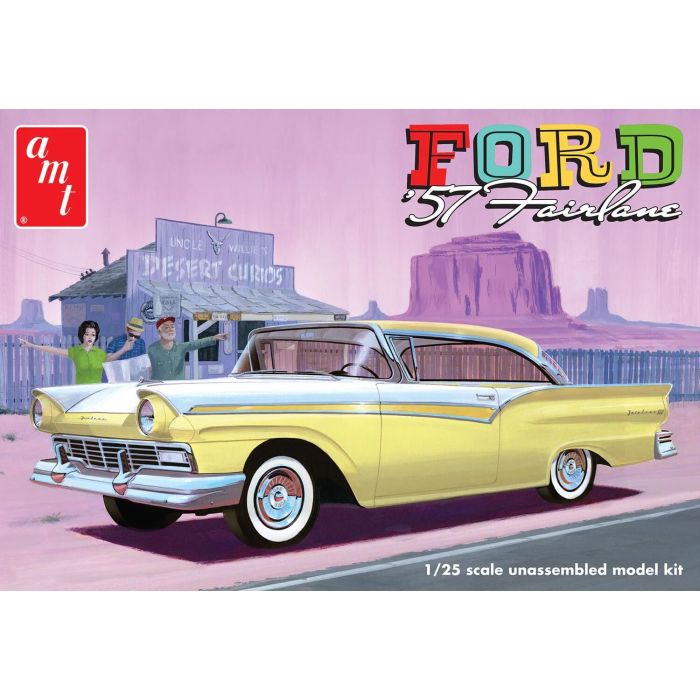 AMT 1957 Ford Fairlane Hardtop 3-n-1 1/25 Scale Model Kit