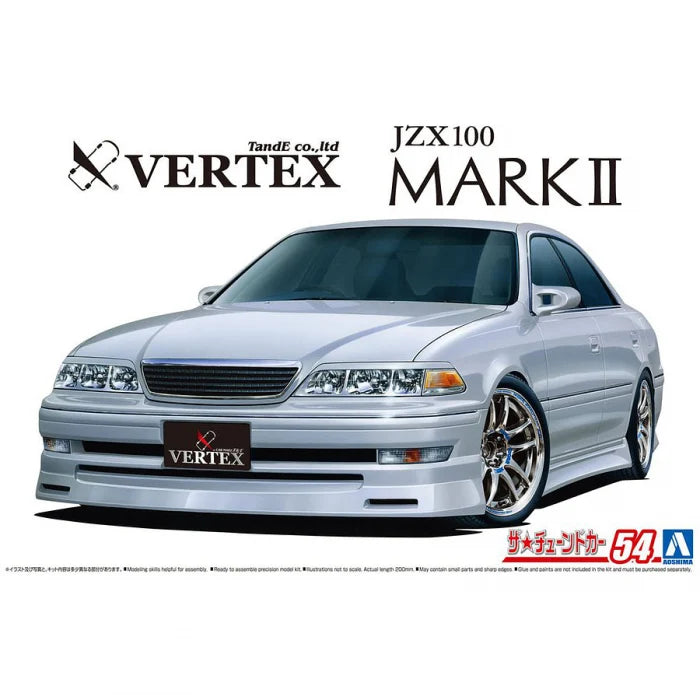 Aoshima 1/24 Toyota Mark II Tourer V VERTEX JZX100 1998 Plastic Model Kit