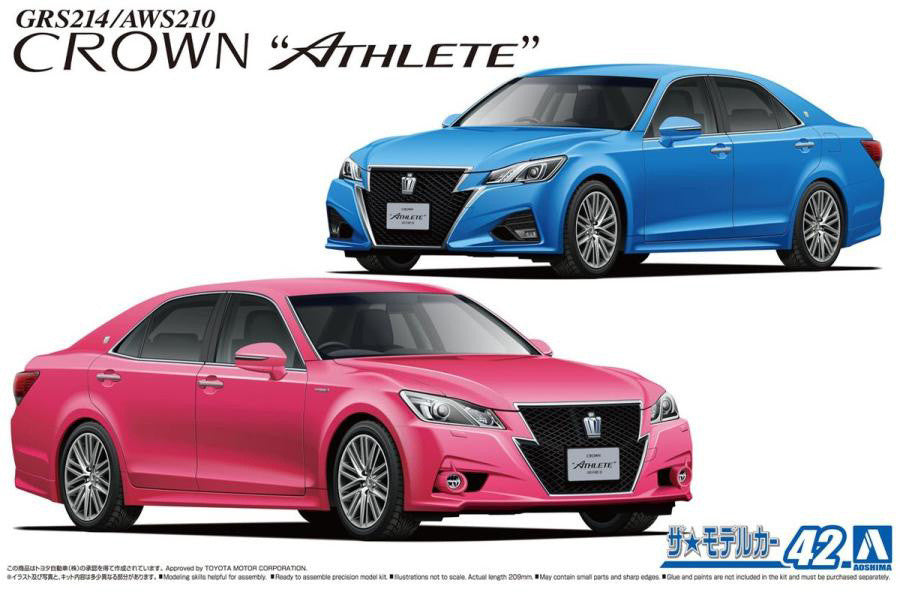 Aoshima 1/24 Toyota GRS214 / AWS210 Crown '15 "Athlete" Plastic Model Kit