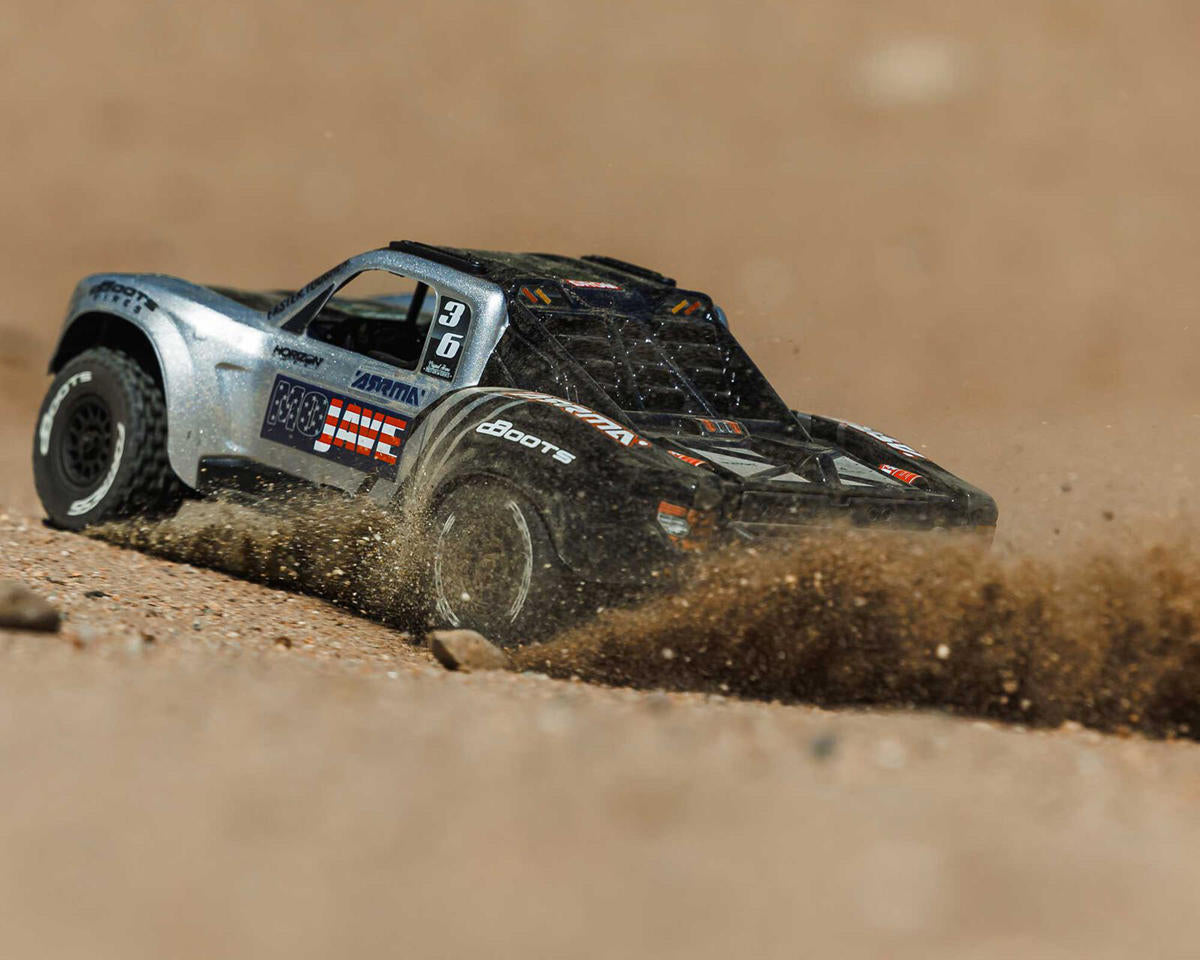 Arrma Mojave Grom MEGA 4WD 380 Brushed 1/16 RTA Electric Desert Truck Kit (Black/Clear)