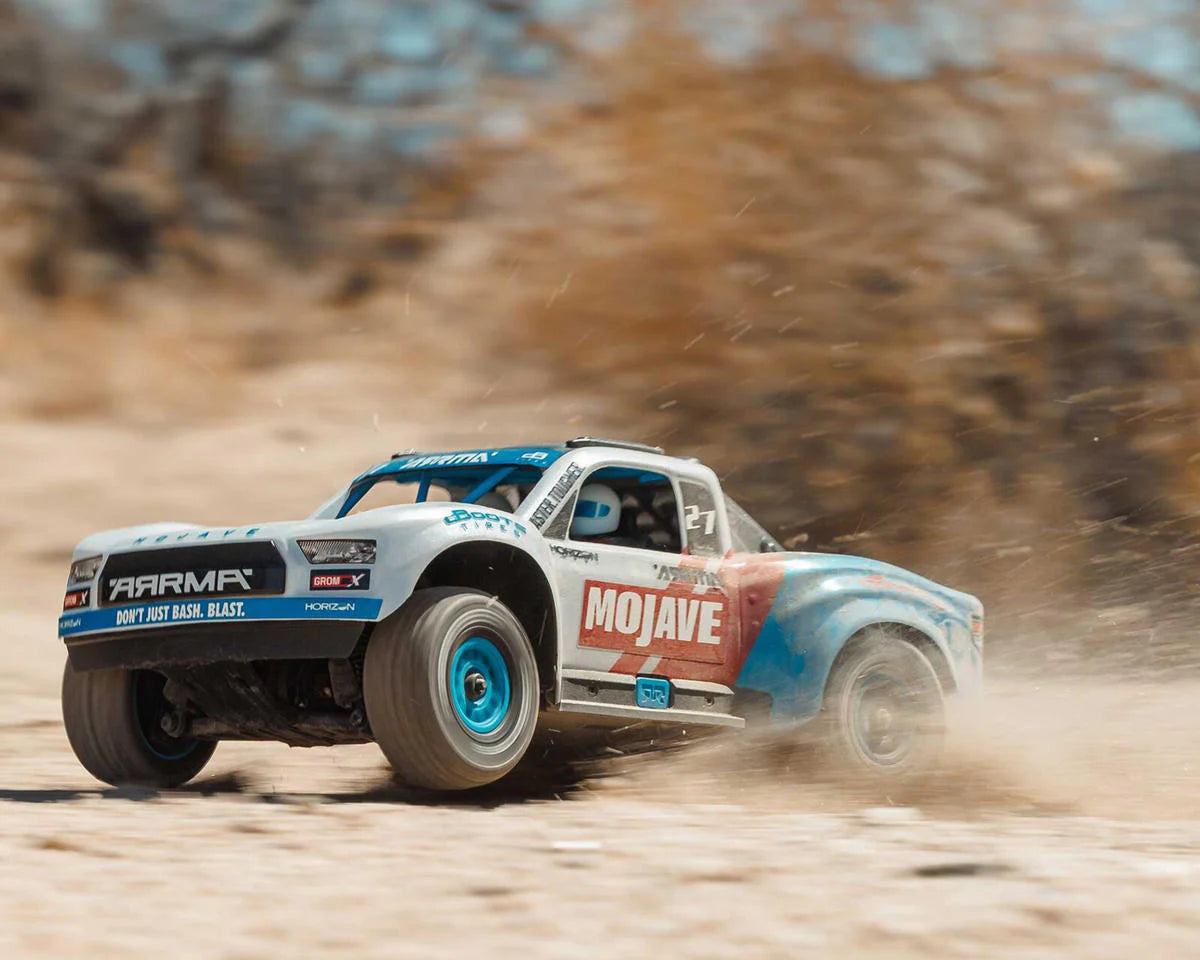 MOJAVE GROM 223S BLX Brushless 4X4 Small Scale Desert Truck RTR with DSC (Battery & Charger included), White