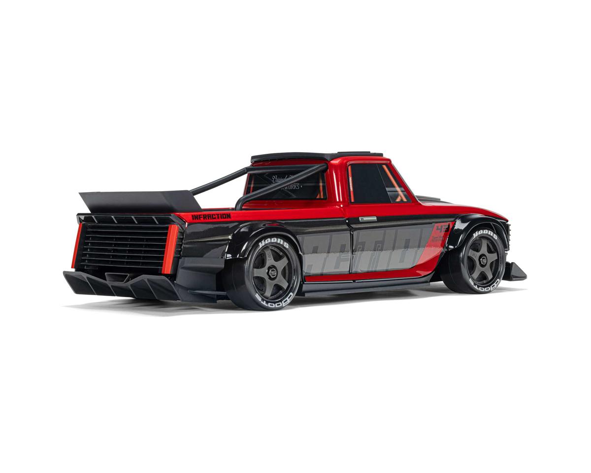 Arrma Infraction Grom 3S BLX 1/12 4WD RTR Brushless Street Bash Truck (Red/Black)
