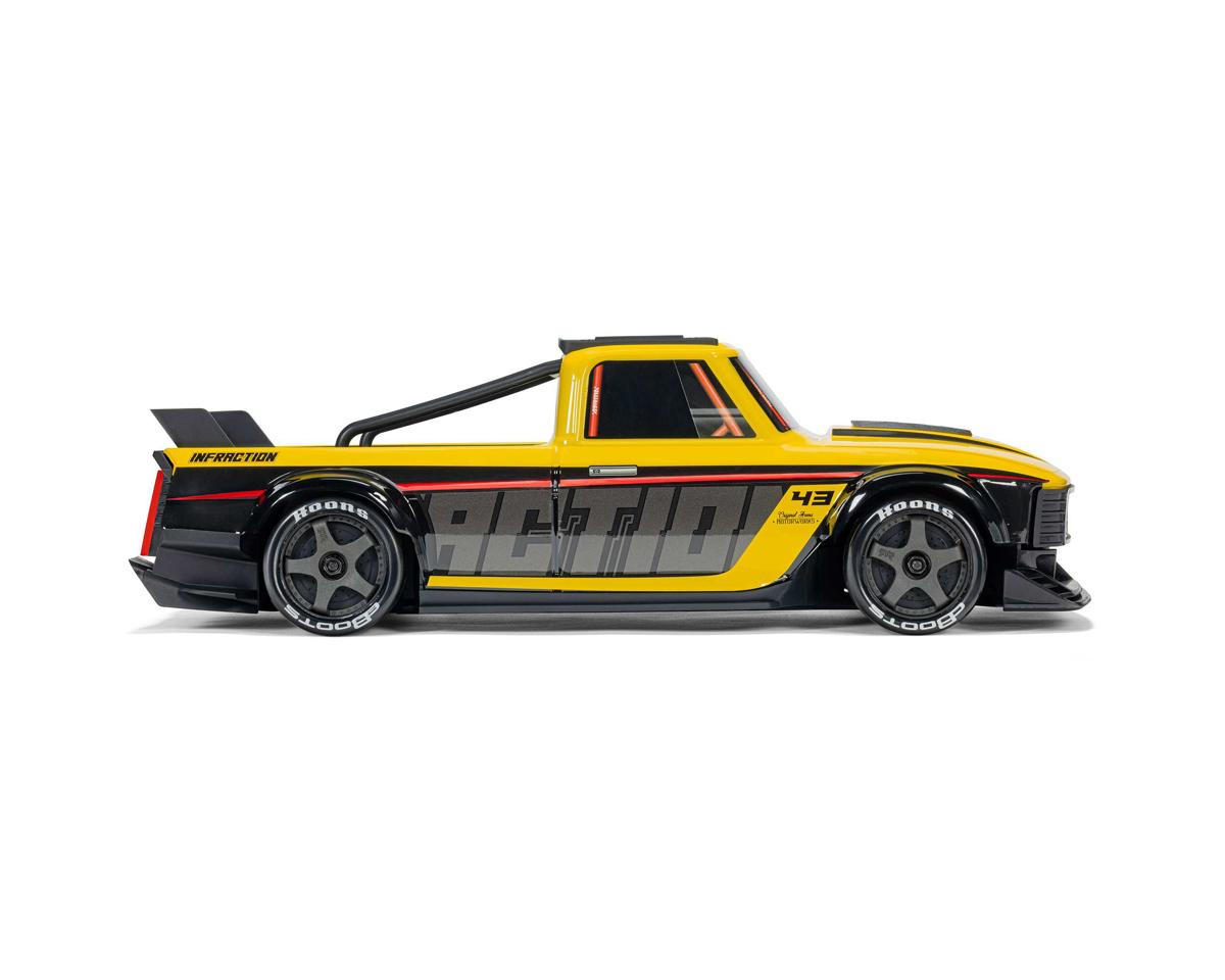 Arrma Infraction Grom 3S BLX 1/12 4WD RTR Brushless Street Bash Truck (Yellow/Black)