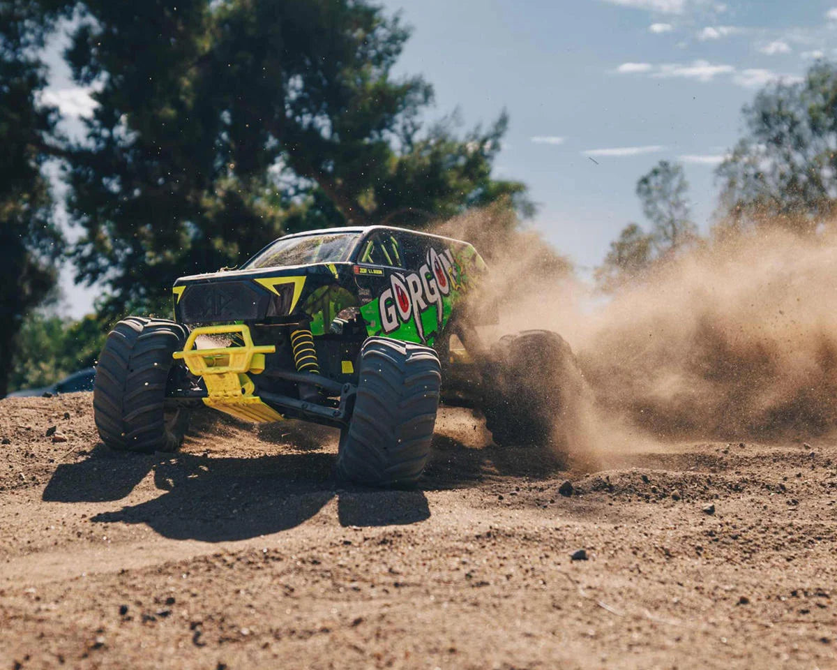 Arrma 1/10 Gorgon 4X2 Mega 550 Brushed Monster Truck RTR with Battery & Charger (Yellow)