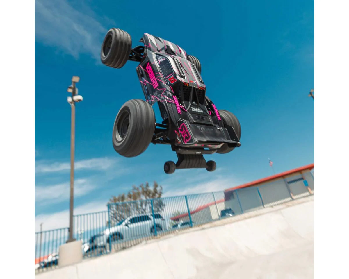 Arrma Vorteks 223S 1/10 BLX Brushless RTR 2WD Stadium Truck (Pink)