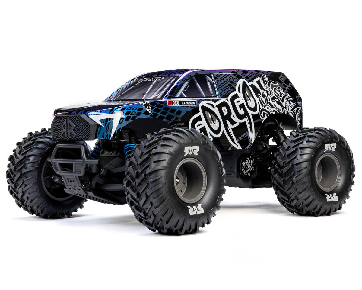 Arrma Gorgon 223S 1/10 RTR Brushless 2WD Monster Truck (Black)