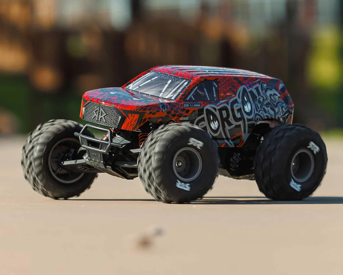 Arrma Gorgon 223S 1/10 RTR Brushless 2WD Monster Truck (Red)