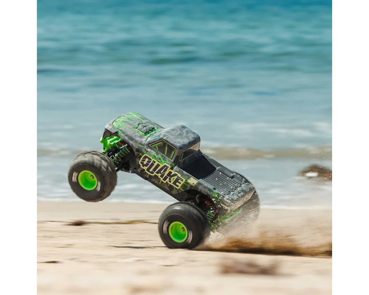 Arrma Quake 223S DSC 1/10 RTR Brushless 2WD Monster Truck (Green)