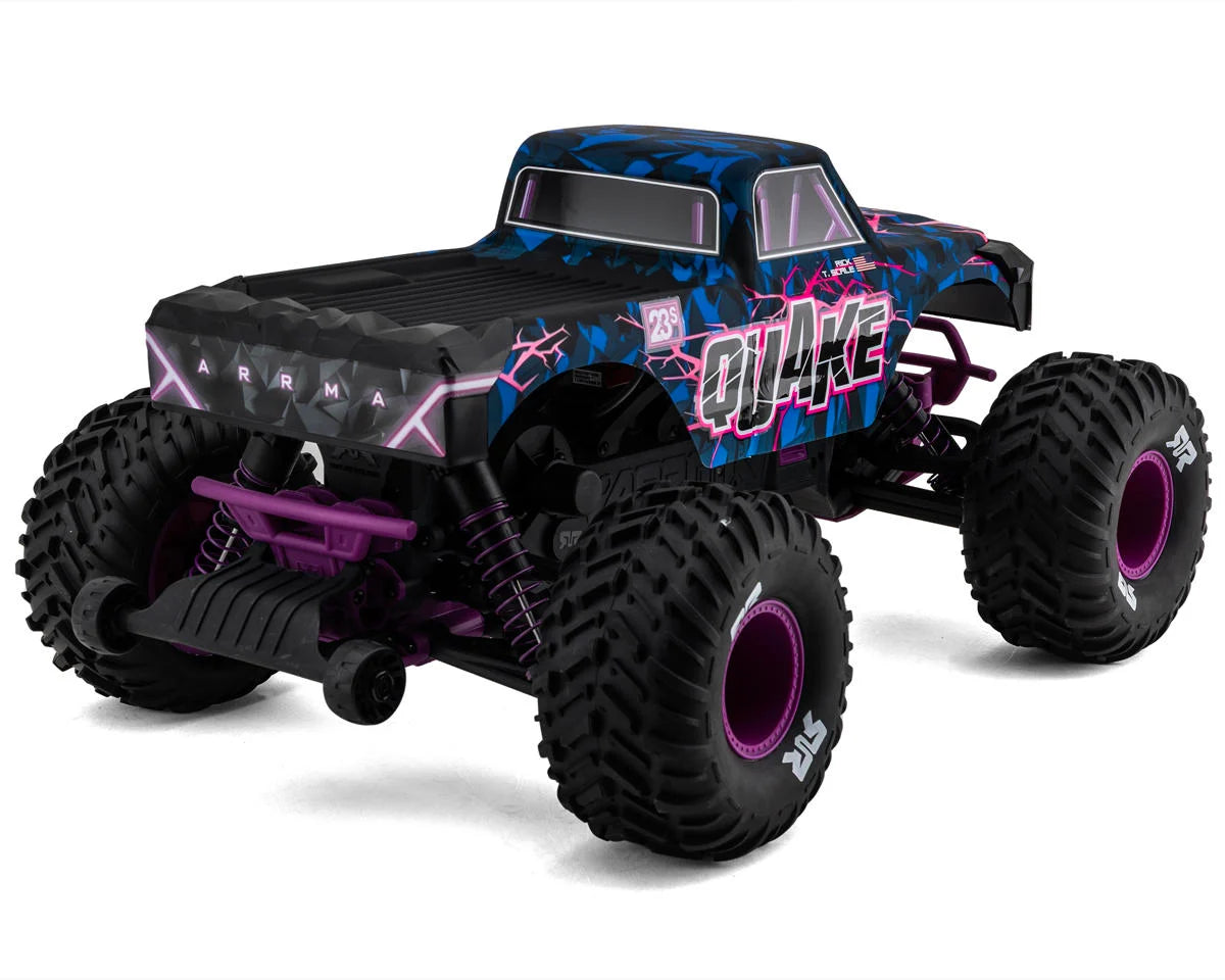 Arrma Quake 223S DSC 1/10 RTR Brushless 2WD Monster Truck (Purple)