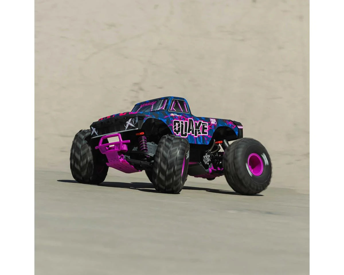 Arrma Quake 223S DSC 1/10 RTR Brushless 2WD Monster Truck (Purple)